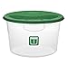 Rubbermaid Commercial Lid (Lid Only) for Round Food Storage Container, Fits 12 Qt. Containers, Green (1980388)
