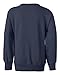 Hanes Youth EcoSmart Crewneck Sweatshirt - Navy - Long Sleeve - Cotton Polyester