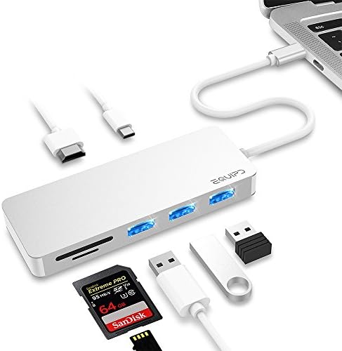 USB C DeX Dock Station, Desktop Experience Hub for Samsung Galaxy S9, S9 Plus, Note 8, S8, S8+ w/4K HDMI Adapter, USB Type C Charging Port, 1 USB 3.0/2 USB 2.0 Ports,SD/microSD Card Reader - Silver