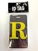 Initial Luggage Tag Letter R Personalized ID Tag