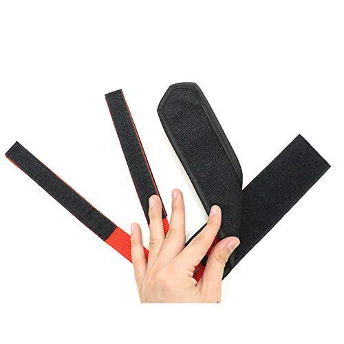 Pomeat Bike Pedal Straps, Bicycle Feet Strap Pedal Straps for Fixed Gear Bike, Black, Red, 2 Pairs