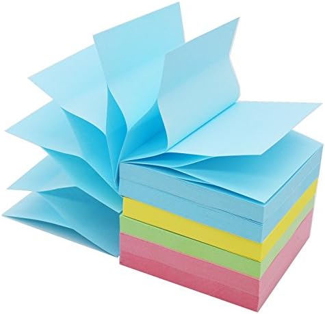 LinQuick Pop Up Sticky Notes Self Stick Notes 3x3 inch 100Sheets/Pad 6 Pads/Pack 600 Sheets Total Individual Package