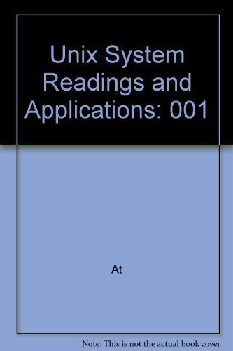 Unix System Readings and Applications Volume 1: Time Sharing System by AT & T