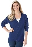 Women's Plus Size Button Front Cardigan