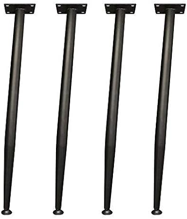 Möbelbeine 4 X Verstellbar 43Cm, 72Cm | Tischbeine Metall Zylindrische