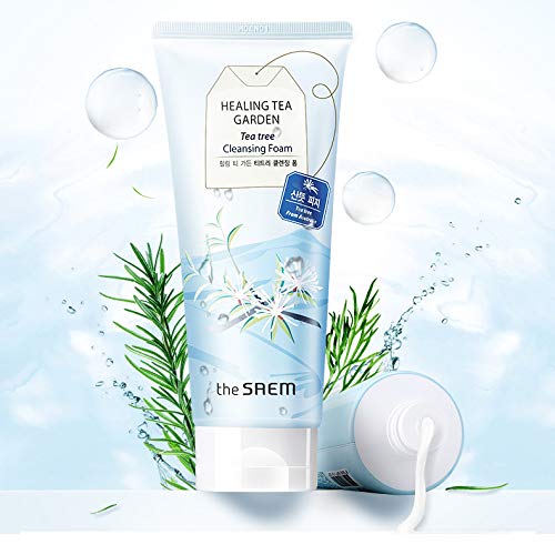 the saem healing tea garden tea tree cleansing foam