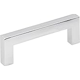 Elements 625-3PC Stanton Collection 3 Inch Center Euro Bar Cabinet Pull, Polished Chrome Finish