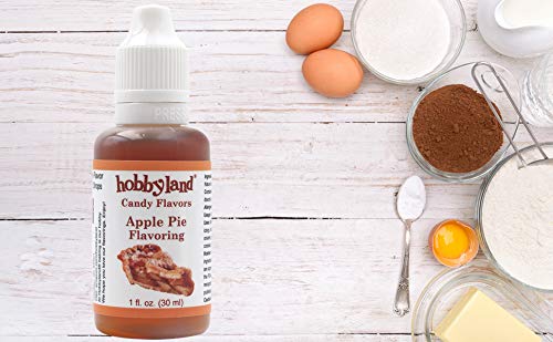 Hobbyland Candy Flavors (Apple Pie Flavoring, 1 Fl Oz), Apple Pie Concentrated Flavor Drops