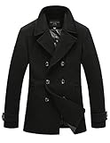 Match Mens Wool Classic Pea Coat Winter Coat