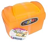 Volta Super Speed Style Cargo Bucket - Features Two Compartments - Easily Attaches to Handlebars and Comes On and Off - Compatible with Nearly All Bikes - Orange