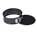 Lufeiya 7 Inch Springform Pan Non-stick Leakproof Round Baking Cake Pans for Cheesecake with Removable Bottom Black