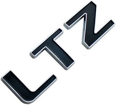 EMBLEM LTZ FOR CHEVROLET CARS CHROME WITH BLACK REPLACEMENT