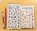 ONOR-Tech 6 Sheets Cartoon Lovely Scrapbooking Diary, Album Phone Sticker Adhesive