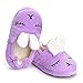 ESTAMICO Toddler Girls' Bunny Slipper Cartoon Rabbit Warm Winter House Shoes, Purple, US 5-6 M
