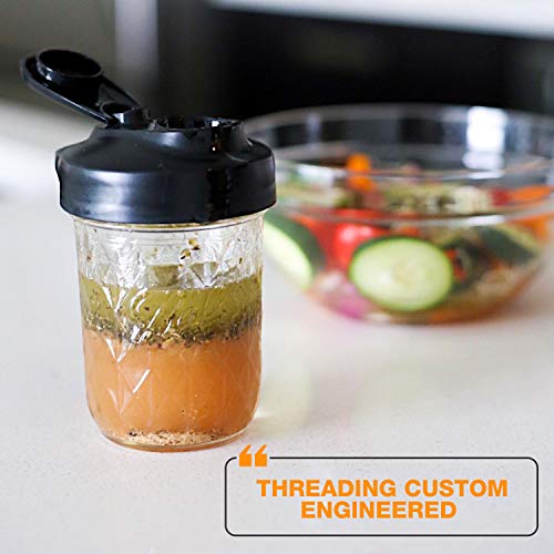 Masontops Multi Top - 2 Pack - Regular Mouth Mason Jar Lids with Easy Pour Spout and Flip Cap - Sip, Pour, Store & More - Lid Accessories For Mason Jars