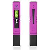 Rozway Digital pH Meter + x6 pH Buffer Solution Powder | FREE BONUS | pH Range 0-14 Household Drinking Water Quality Test Hydroponics Aquariums Pool Soil pH Test Premium Hydroponic Supplies Kit