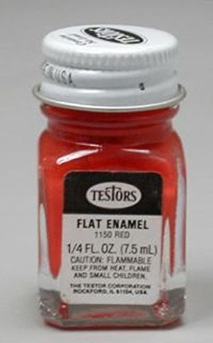 Testors Enamel 1/4oz Bottle Flat Red