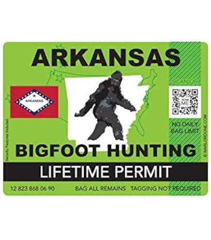 Iowa Sasquatch Hunting Permit Sticker Die Cut Decal Bigfoot - Foto 4