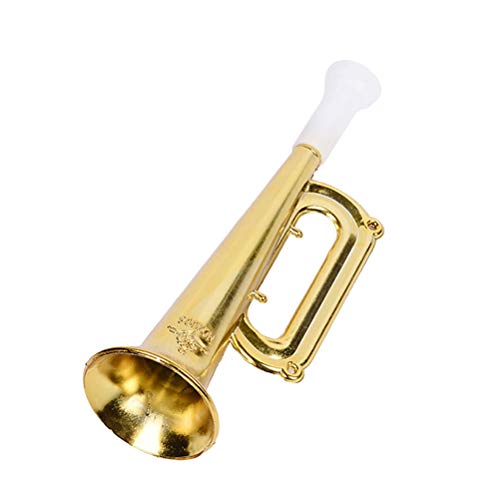 TOYMYTOY Plastic Trumpet Noise Maker 12pcs Kids Toys Party Favor Gift (Golden)