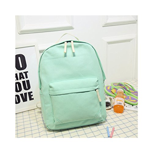 Casual College Style Mint Green Backpack. ZOMAKE Stylish Doctor Style