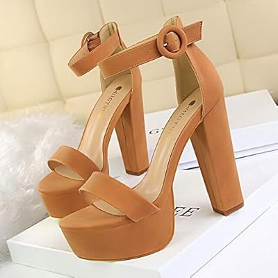 camel high heels