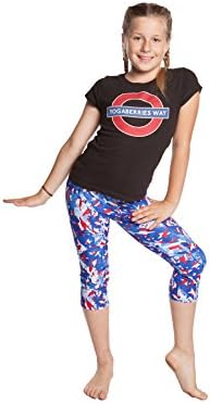 YogaBerries Kids Pants Star Spangled Capri leggings girls dance (9/10)