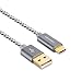 CableCreation Short USB C Cable 1.6 FT, USB A to USB C Cable Braided USB to C Cable Fast Charging 3A 480Mbps Data for MacBook Air, iPad Pro, iPad mini, Pixel, Galaxy S22 Ultra S21 S20, etc, 0.5m Gray