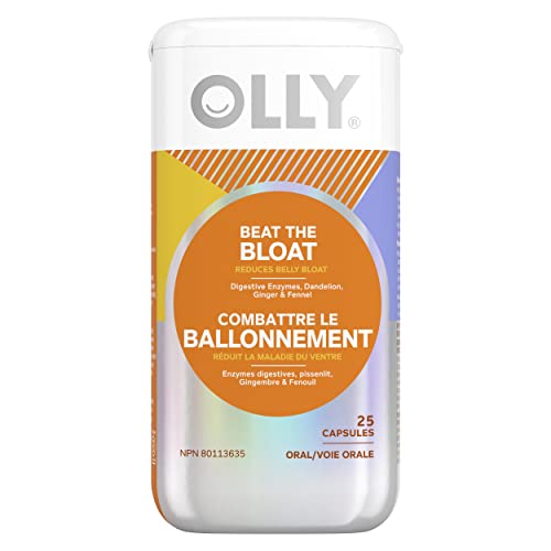 OLLY Beat The Bloat Capsules, Belly Bloat Relief for Gas and Water