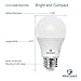 Great Eagle A19 LED Light Bulbs 100 Watt Equivalent - Cool White 4000K Light Bulbs, 15W Non-Dimmable, 1500 Lumens (6 Pack)