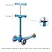 Micro Kickboard - Mini Deluxe - Three Wheeled, Lean-to-Steer Swiss-Designed Micro Scooter for Toddlers & Children with Adjustable Handlebar for Ages 2-5 (Ocean Blue)