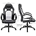 Furmax High Back Office Gaming Chair Computer Desk Chair,Ergonomic Adjustable Racing Chair,Task Swivel Executive Chair with Lumbar Support (White)