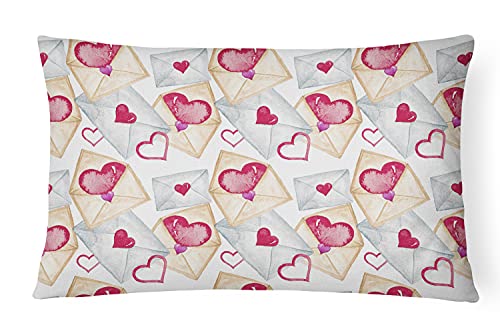 Caroline's Treasures BB7569PW1216 Watercolor Love Letters Canvas Fabric Decorat…