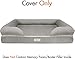 100 Percent Suede Super Deluxe Upgrade/Replacement Cover for Friends Forever Bed/Couch Petfusion Bed (Pewter XL Cover)