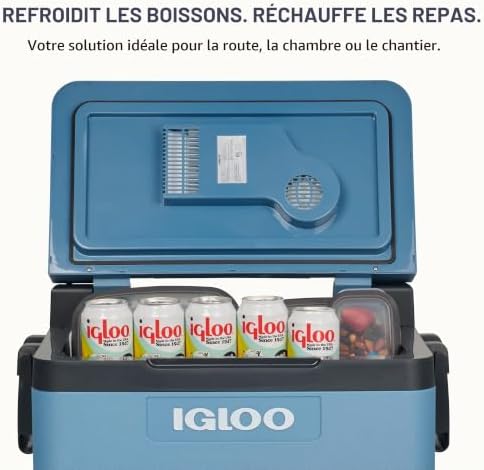 Glacière Passive IP42-42 l - Bleu glacière - pour Le Camping et Les Loisirs, Les Festivals et Les événements, la Vie Quotidienne et Le Travail
