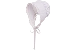 GRACEART Peasant Amish Hat Prairie Cap Women Girls Pioneer Colonial Bonnet 100% Cotton