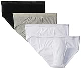 Calvin Klein Men's 4-Pack Cotton Classic Low Rise Brief, Multi, Medium