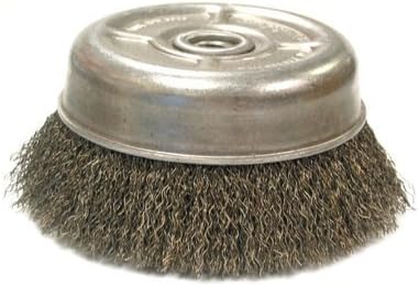 Crimped Wire Cup Brush For Small Angle Grinders-UC &amp; UCX Series - uc6 6"x.014 5/8"-11 arbor hole carbon crim