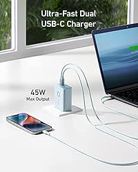Anker 45W Wall Charger with 5,000 mAh 20W Portable