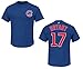 Kris Bryant Youth Chicago Cubs Blue Name and Number Jersey T-shirt Large 14-16