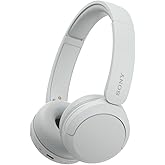 Sony WH-CH520 Wireless Headphones Bluetooth On-Ear Headset with Microphone and up to 50 Hours Battery Life with Quick Charging, White