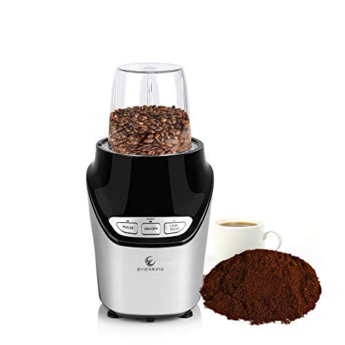 E EVERKING Blender, Smoothie Blender,Food Extractor Juicer,High-Speed Personal Blender for Shakes,Smoothies,Spices,1000W Coffee Grinder with Blending and Grinding Blades,Included 2-Piece BPA-Free Blender Bottles
