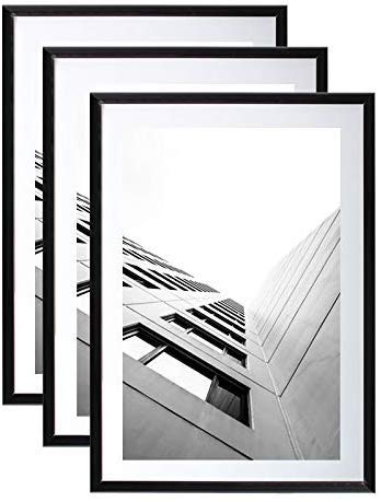 Set Of 2 Photo Frames 40 X 60 Cm Black Or 60x40 Cm Protective Glass Pane Wall Mount Included For Large Photo Poster Buy Online In Bosnia And Herzegovina At Desertcart