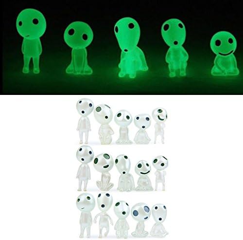Shining Princess Mononoke Tree Elves Spirit Kodama, Potted