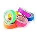 Outworld 6-Pack Ultra Bright UV Blacklight Reactive Fluorescent Tape - Cloth Gaffer Tape - Six Colors