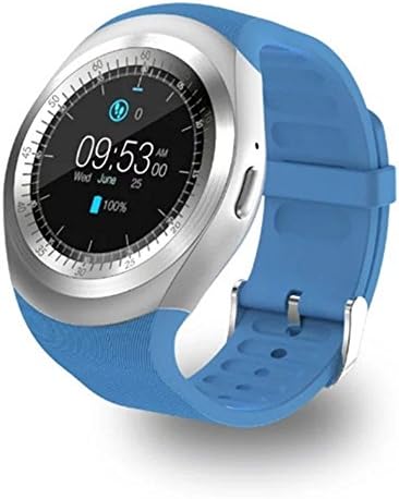 Kassica Round OLED Touch Screen Waterproof Bluetooth Smart Watches Support SIM Card SD Card Fitness Tracker with Sleep Monitor Steps Counter Smart Bracelet for IOS Android Smart Phones (White)