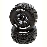 Duratrax SpeedTreads Robber SC Front Black Mounted (2): Traxxas Slash, DTXC2928