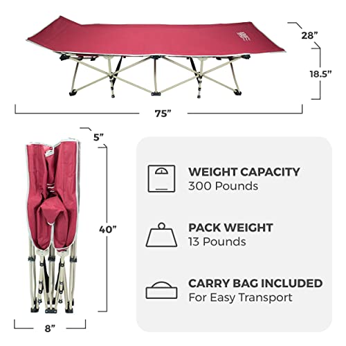 OSAGE RIVER Camping Cot for Adults Folding Camping Cot Portable