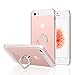 JETech Case for Apple iPhone SE, iPhone 5s and iPhone 5, Ring Holder Kickstand, Shock-Absorption Bumper Cover, HD Clear