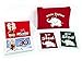 Apostrophe Games White Elephant Card Set, 50 Christmas Themed Cards and Carrying Pouch, White Elephant Exchange Card Set
