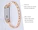 KingBaas Compatible with Fitbit Alta Band, Classy Replacement Braceleat Accessory Metal Bands Compatible Fitbit Alta HR/Fitbit Alta Smartwatch Bands, Rose Gold (No Tracker)